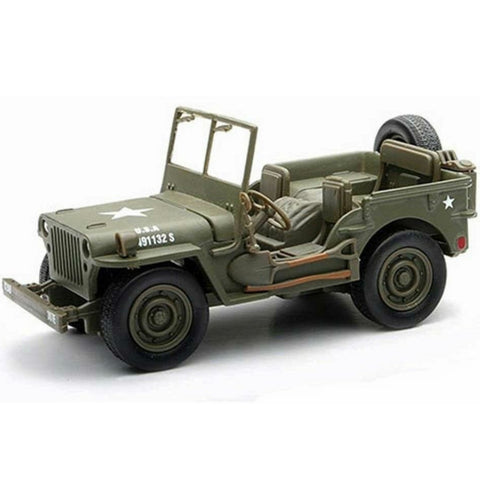 Jeep Willys US ARMY 1:32 Scale Diecast Model Military Green by New Ray 54133