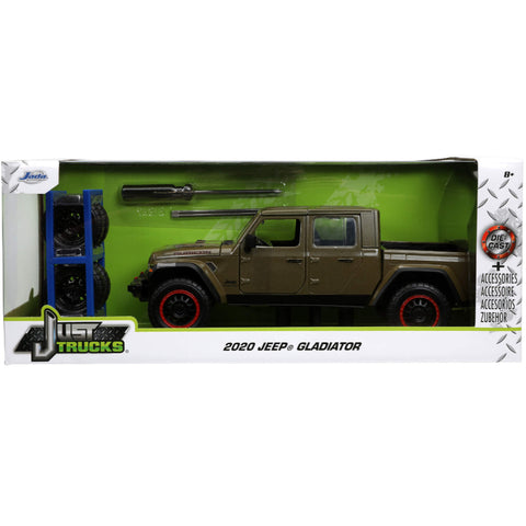 Just Trucks 2020 Jeep Gladiator 1:24 Scale Diecast Model Metallic Brown by Jada 32307