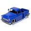 Just Trucks 1955 Chevrolet Stepside Pickup Truck 1:24 Scale Diecast Model Blue by Jada 34325 (No Window Box)