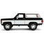 Just Trucks 1980 Chevrolet Blazer K5 1:24 Scale Diecast Model Black by Jada 31592