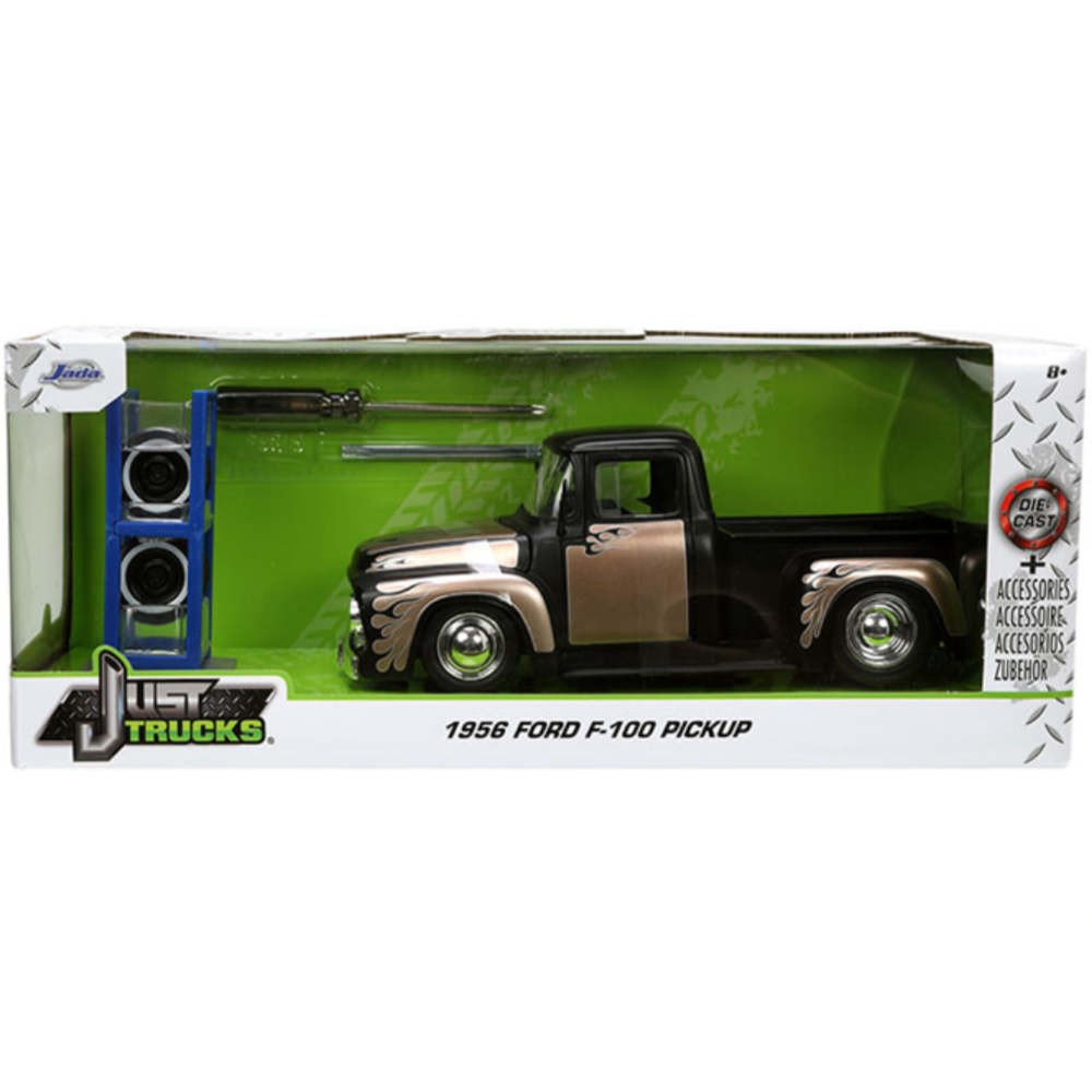 Just Trucks 1956 Ford F-100 Pickup With Extra Wheels 1:24 Scale