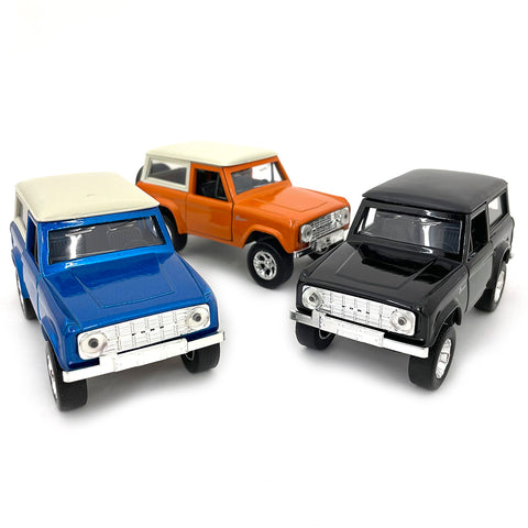 Just Trucks 1973 Ford Bronco 1:32 Scale Diecast Model by Jada 97051 (SET OF 3)
