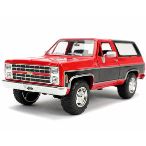 Just Trucks 1980 Chevrolet Blazer K5 1:24 Scale Diecast Model Red by Jada 31593