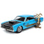 Looney Tunes 1970 Plymouth Roadrunner 1:24 Scale Diecast Model Blue with Wile E Coyote Figure by Jada 32038