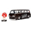 M&M's 1965 Ford Econoline 1:24 Scale Diecast Model Brown with Red Figure by Jada 32027