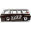 M&M's 1965 Ford Econoline 1:24 Scale Diecast Model Brown with Red Figure by Jada 32027