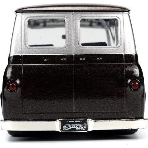 M&M's 1965 Ford Econoline 1:24 Scale Diecast Model Brown with Red Figure by Jada 32027
