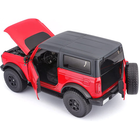 Maisto Special Edition 2021 Ford Bronco Wildtrak 1:18 Scale Diecast Model Red by Maisto 31456-RD