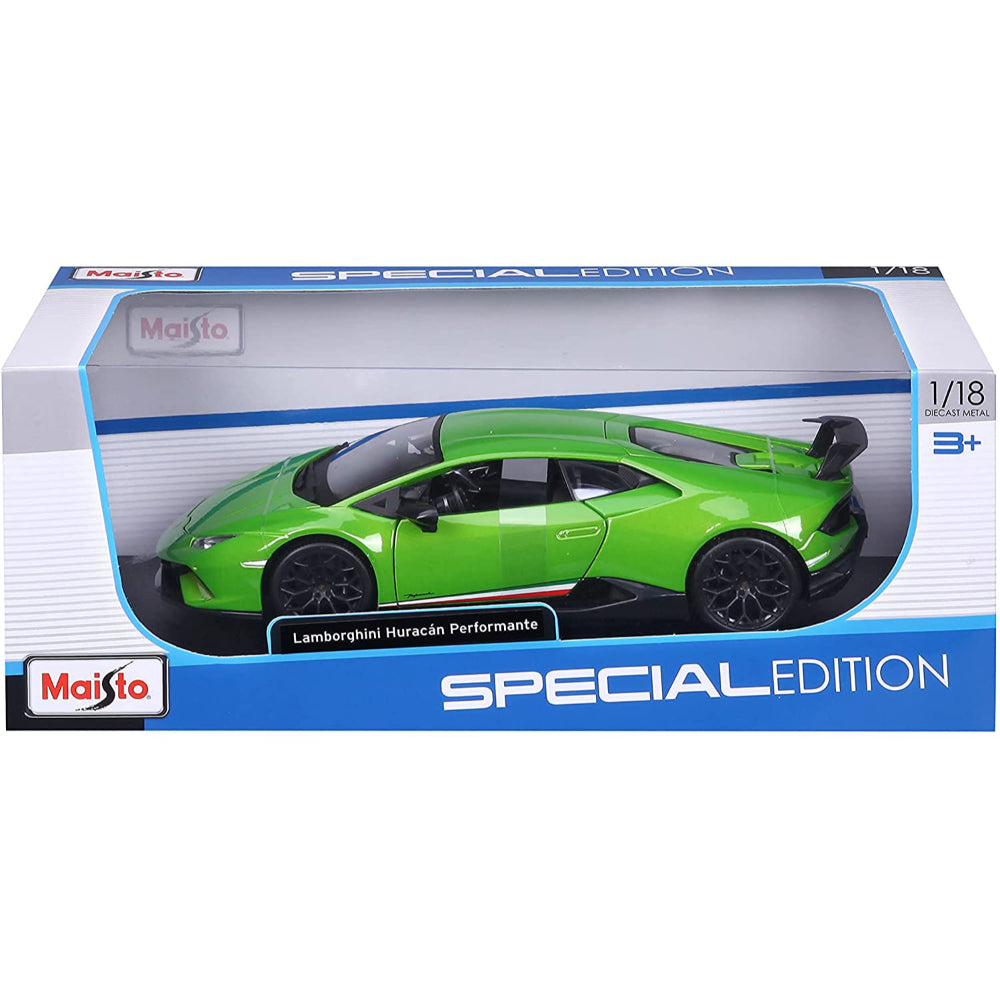 Maisto Special Edition 2019 Lamborghini Huracan Perfomante 1:18 Scale  Diecast Model Green by Maisto 31391