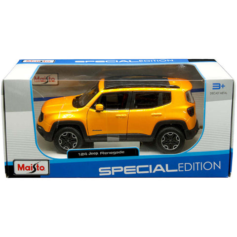 Maisto Special Edition 2017 Jeep Renegade 1:24 Scale Diecast Model Orange by Maisto 31282