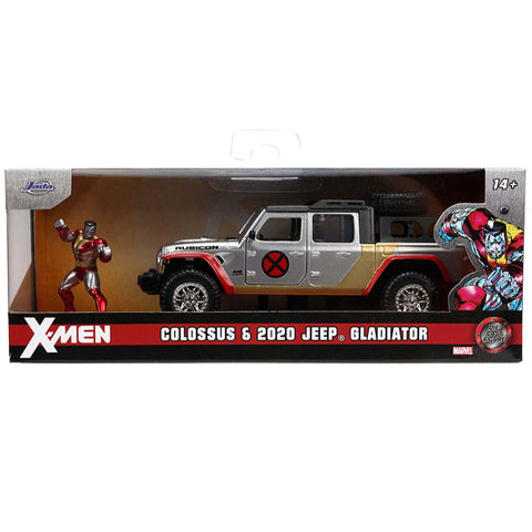 Marvel X-MEN 2020 Jeep Gladiator 1:32 Scale Diecast Model With Colossus Figure by Jada 33363