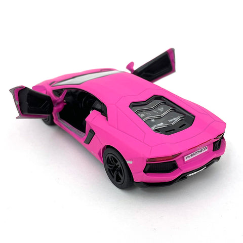 Matte Series 2012 Lamborghini Aventador 1:38 Scale Hot Pink by Kinsmart