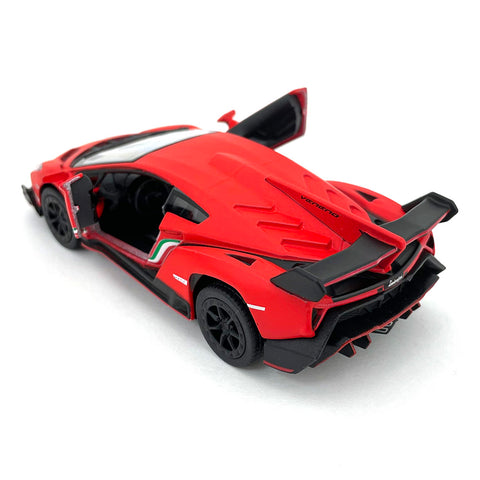 Matte Series 2014 Lamborghini Veneno 1:38 Scale Red by Kinsmart