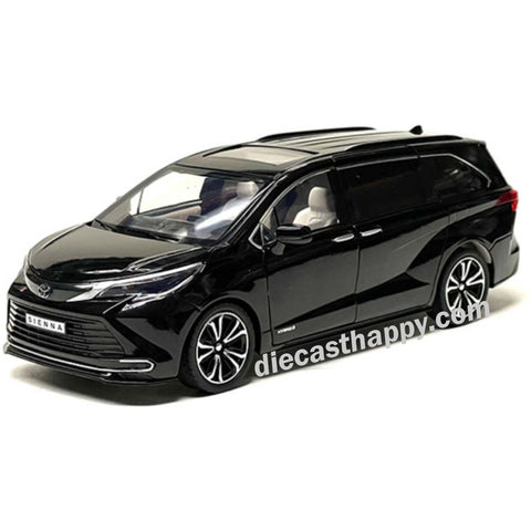 2020 Toyota Sienna 1:24 Scale Diecast Model Black by Mijo Exclusives