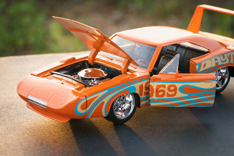 I Love The 60's 1969 Dodge Charger Daytona 1:24 Scale Diecast Model Orange by Jada 31389