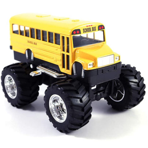 Classic Off Road Monster School Bus 1:42 Scale Diecast Model Yellow by Kinsmart