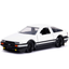 Hollywood Rides Initial D 1986 Toyota Trueno AE86 1:32 Black/White by Jada (No Window Box) diecast happy diecasthappy happydiecast takumi