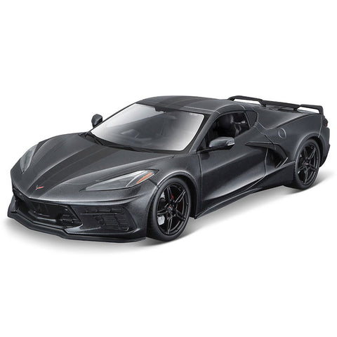 Special Edition 2020 Chevrolet Corvette Stingray Coupe C8 1:18 Scale Diecast Model Gray by Maisto 31447
