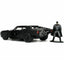 The Batman (2022) Movie Batmobile & Batman Figure 1:32 Scale Diecast Model Black by Jada 32042