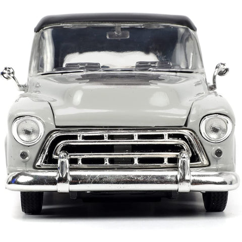 Universal Monsters 1957 Chevy Suburban 1:24 Scale Diecast Model with Frankenstein Figure by Jada 32191