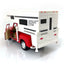 1955 Chevy Stepside Pickup Truck Camper 1:32 Scale Red by Kinsmart