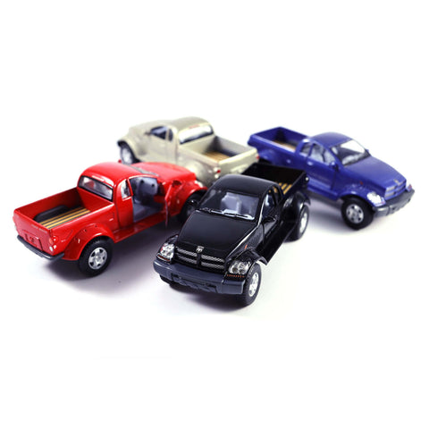 1999 Dodge Power Wagon Concept 1:42 Scale Diecast Model Black/Red/Blue/Champagne by Kinsmart (SET OF 4)