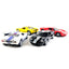 2006 Ford GT 1:36 Scale Diecast Model Black/Red/White/Yellow by Kinsmart (SET OF 4)