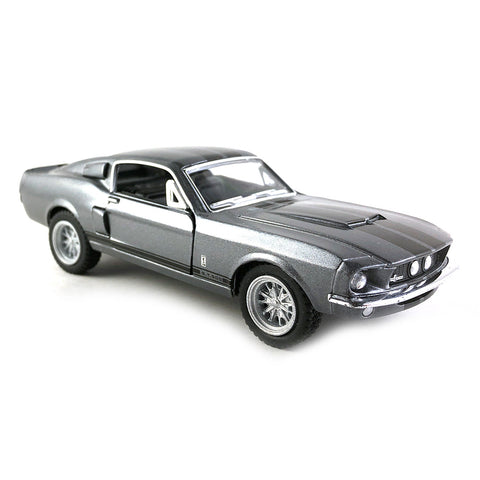 1967 Ford Mustang Shelby GT500 1:38 Scale Diecast Model by Kinsmart Blue/Black/Red/White/Grey w/ Stripes (SET OF 5)