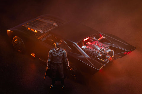 The Batman (2022) Batmobile & Batman, 1:18 Scale Vehicle w/ 3.75" Figure by Jada 32504