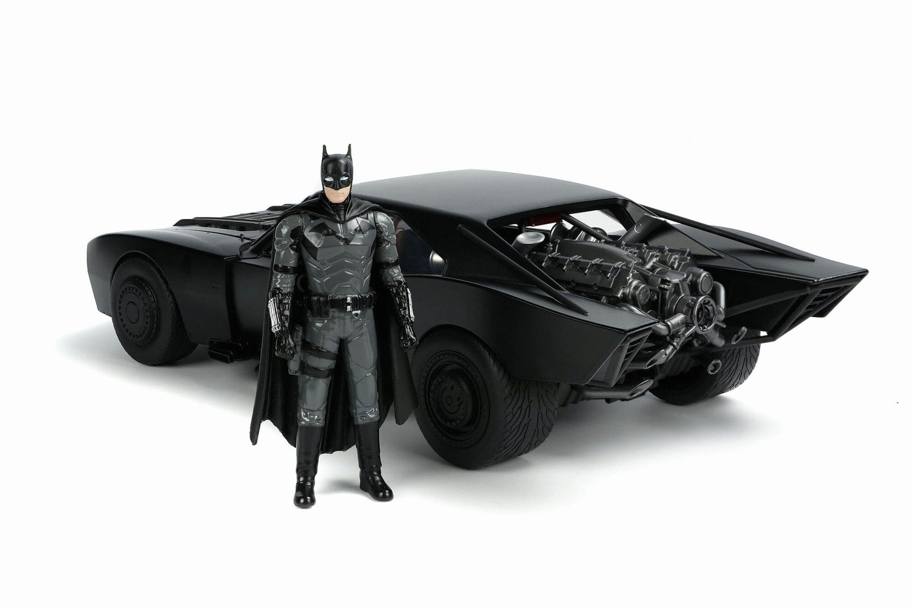 THE BATMAN (2022) BATMOBILE & BATMAN, 1:18 SCALE VEHICLE & 3.75 discount